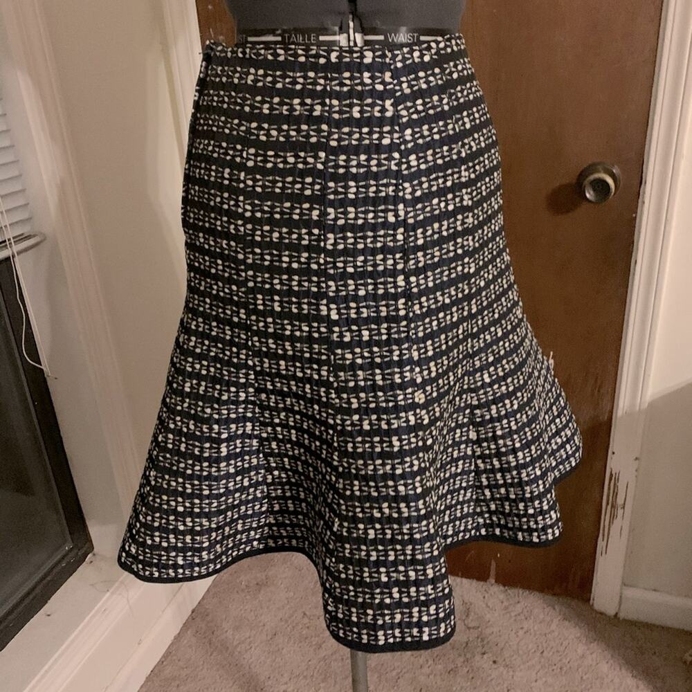 Y2K Nanette Lepore taffeta skirt blue - Picture 2 of 7